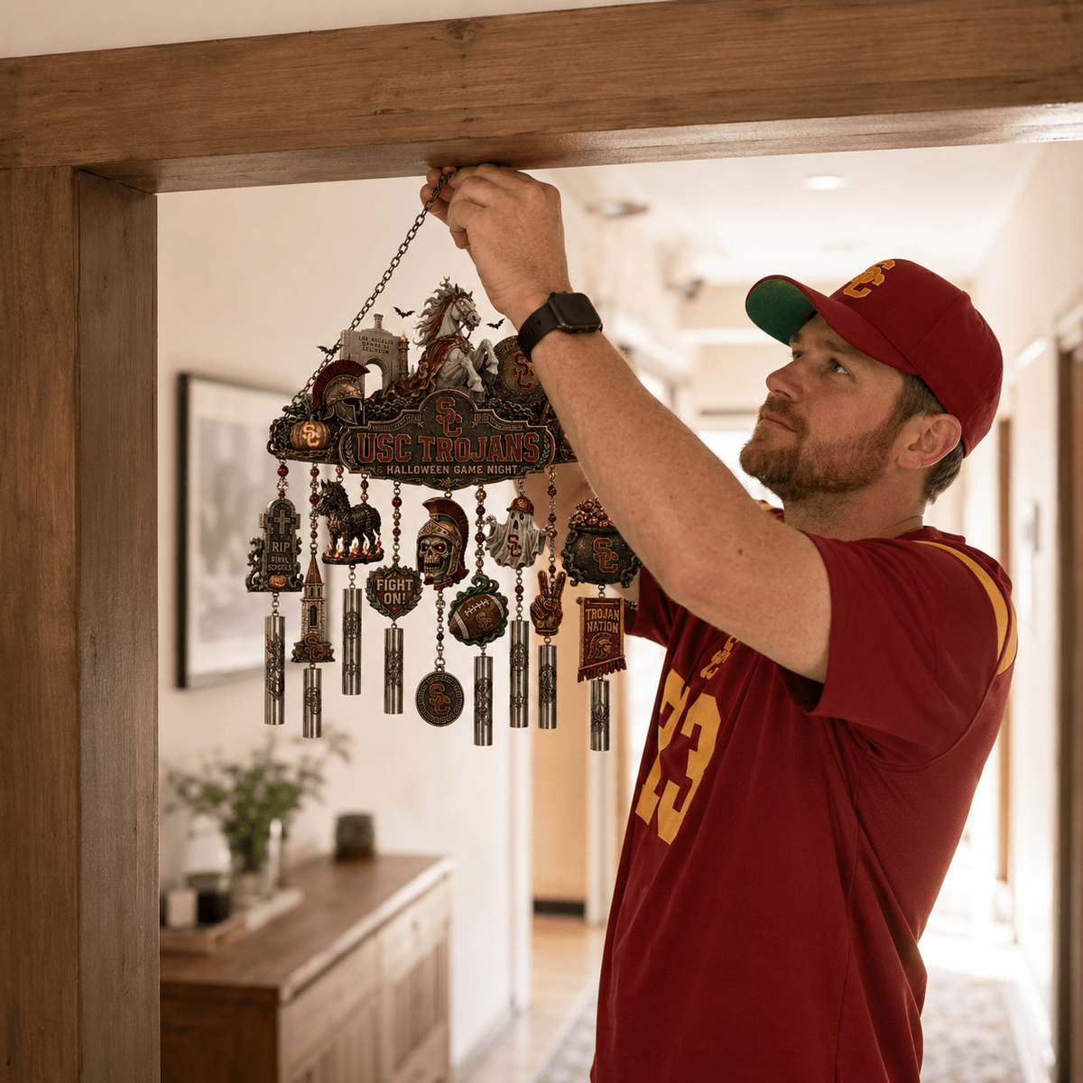 Premium USC Halloween Wind Chime TNSM